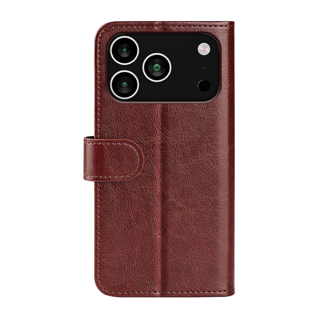 Crazy Horse iPhone 18 Pro Max/17 Pro Max Lommebok-deksel – Brun