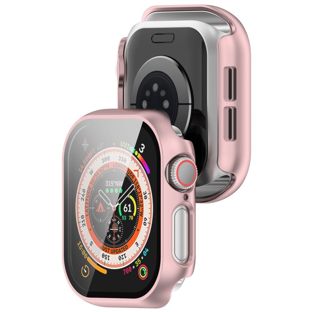 Apple Watch Series 11/10 42 mm deksel med skjermbeskytter – roségull