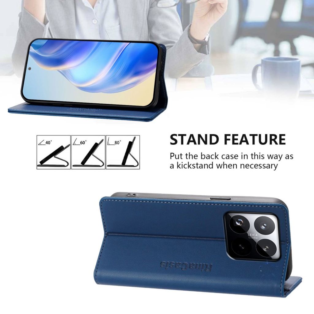 RINACASIS Xiaomi 15T Etui - Mørkblå