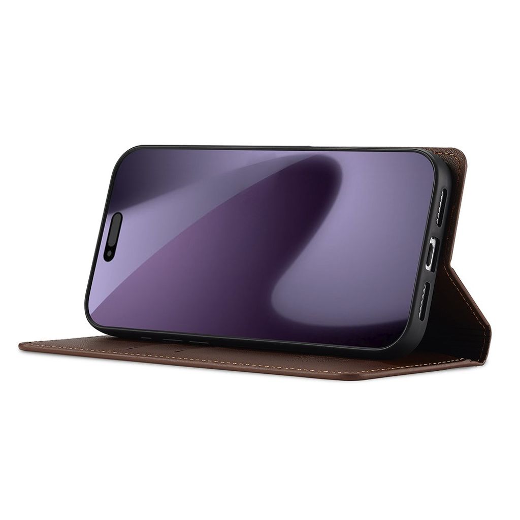 LC.IMEEKE iPhone 17 Pro Max Wallet Cover - Brown