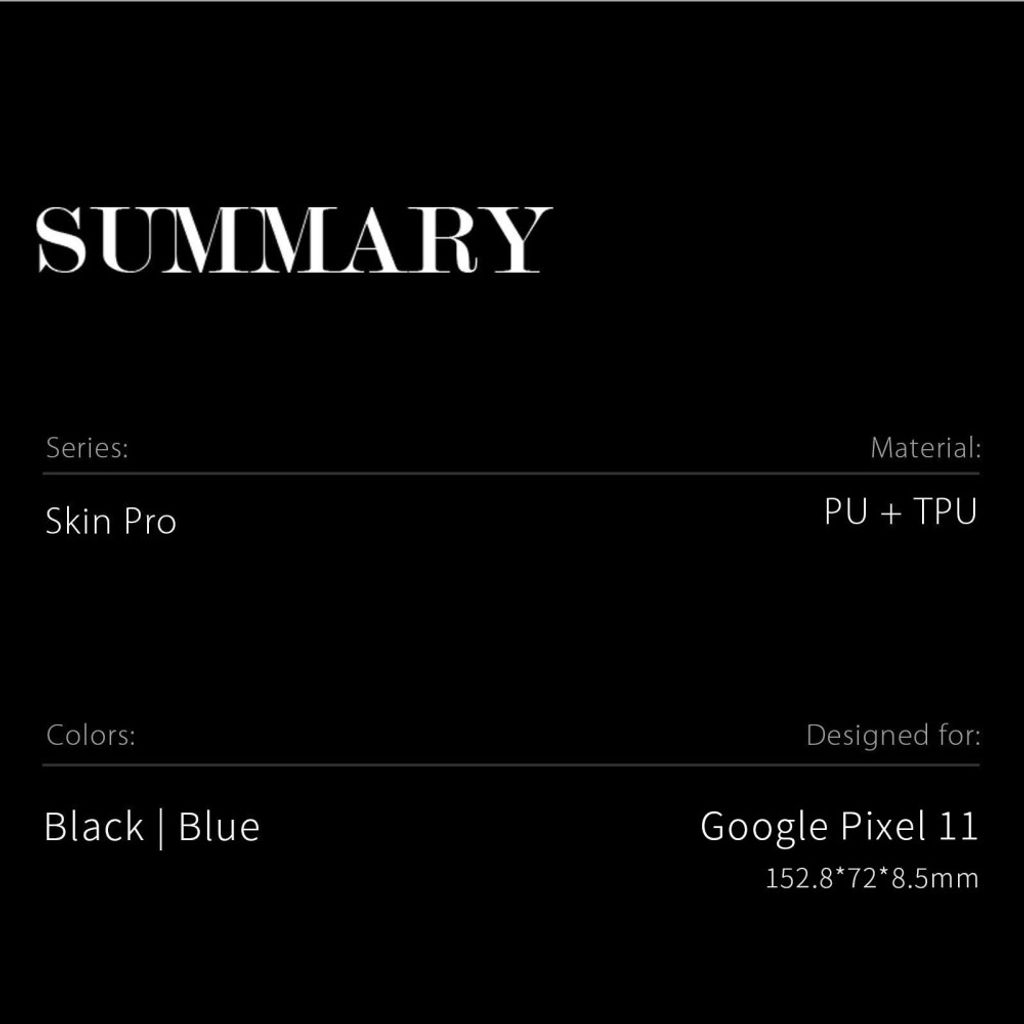 DUX DUCIS Skin Pro Series Google Pixel 11 LommebokCover i PU skinn - Svart