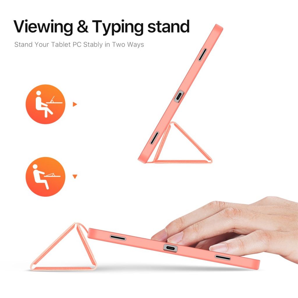 DUX DUCIS Galaxy Tab S11 lompakkokotelo jalustalla – vaaleanpunainen