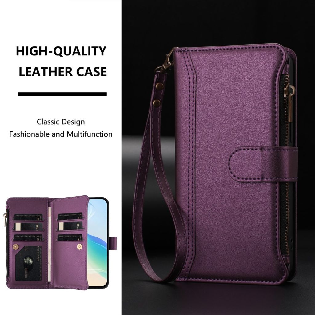 Xiaomi 15T Pro Kotelo 9 Korttipaikka - Violetti