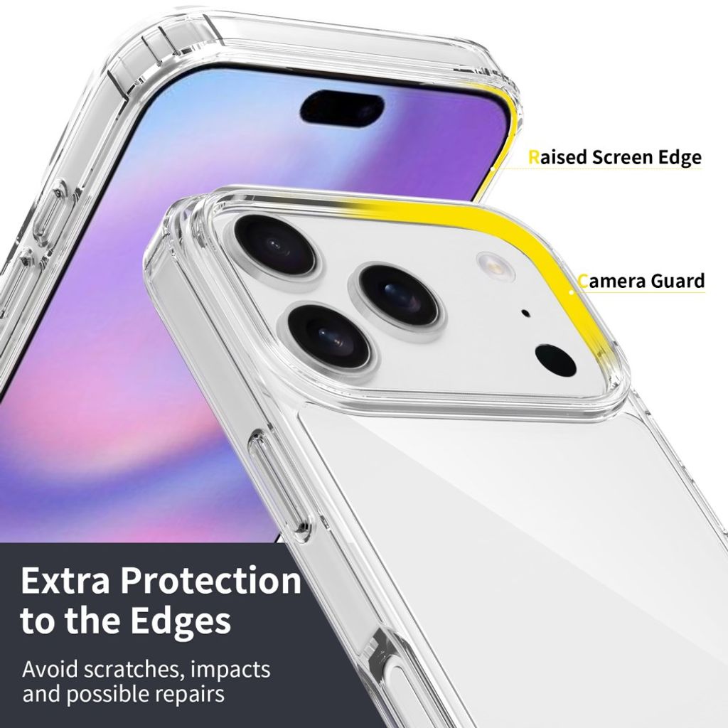 iPhone 18 Pro/17 Pro MagSafe deksel med akrylbakside - Svart