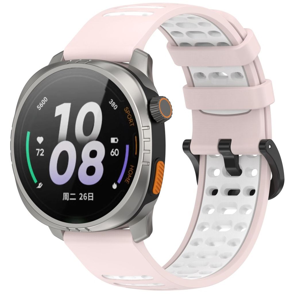 Xiaomi Watch S4 / Keep Watch Pilot 1 kellonranneke, 22 mm - pinkki / valkoinen