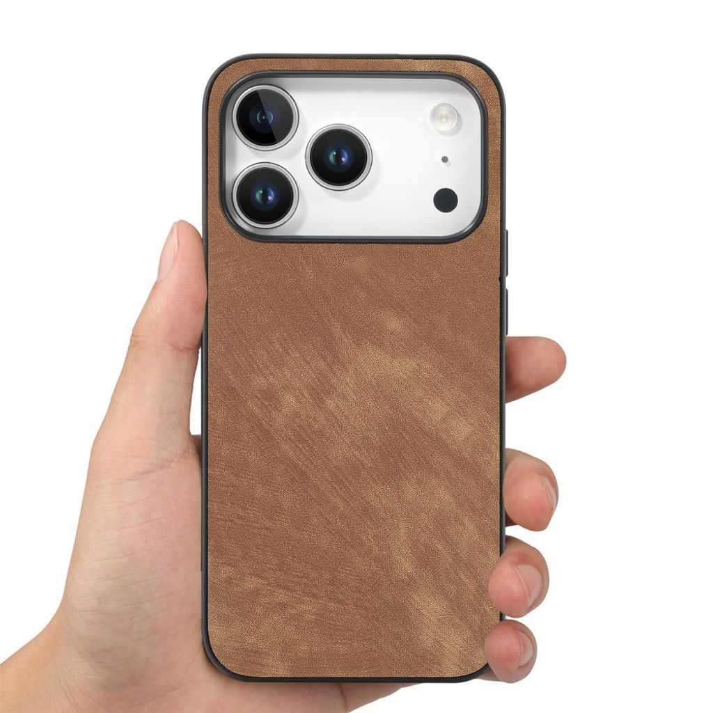 iPhone 18 Pro/17 Pro Kuori PU-nahkaa - Ruskea