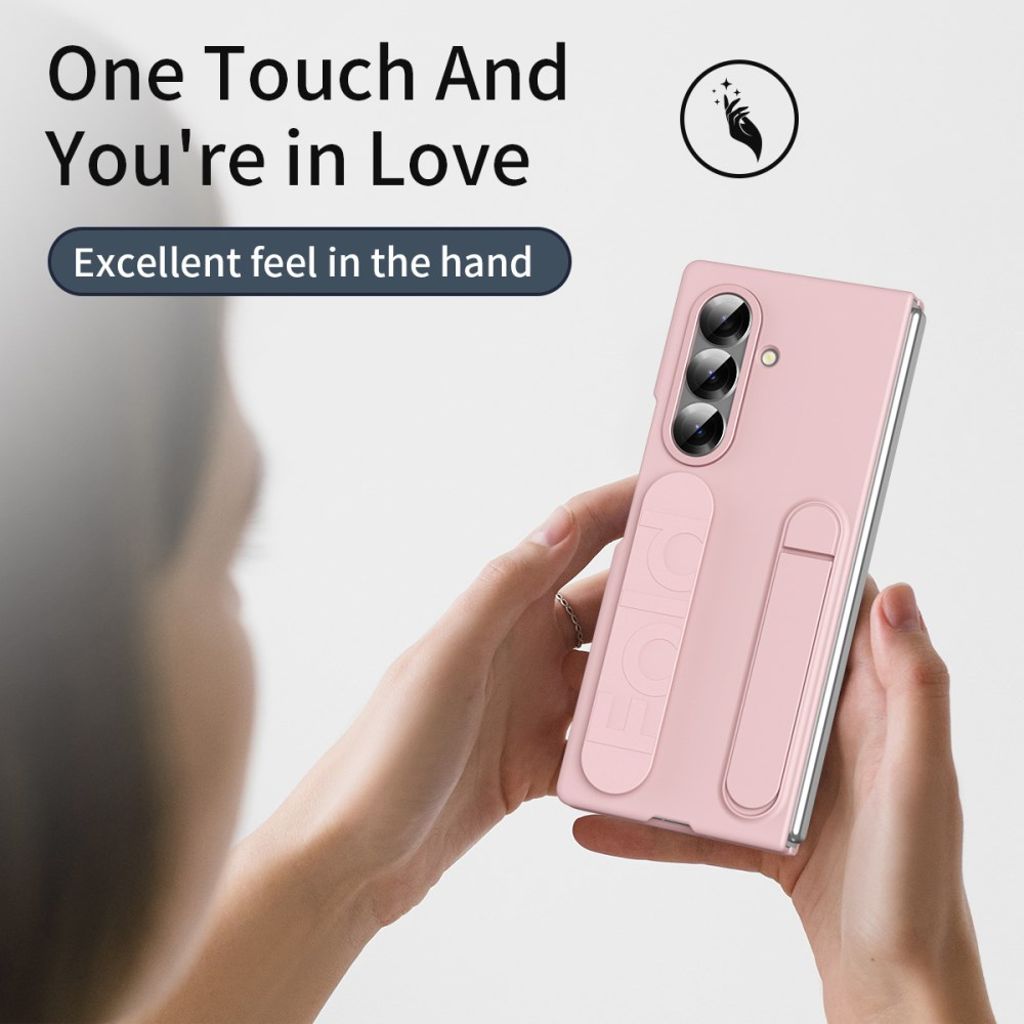 Samsung Galaxy Z Fold7 5G Skal med Stativ -Rosa