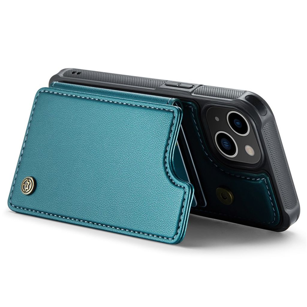 CASEME C22 iPhone 13 Lompakkokuori RFID-estolla - Vihreä