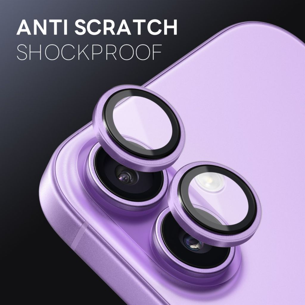 NORTHJO iPhone 17 Lens protector 9H - Purple