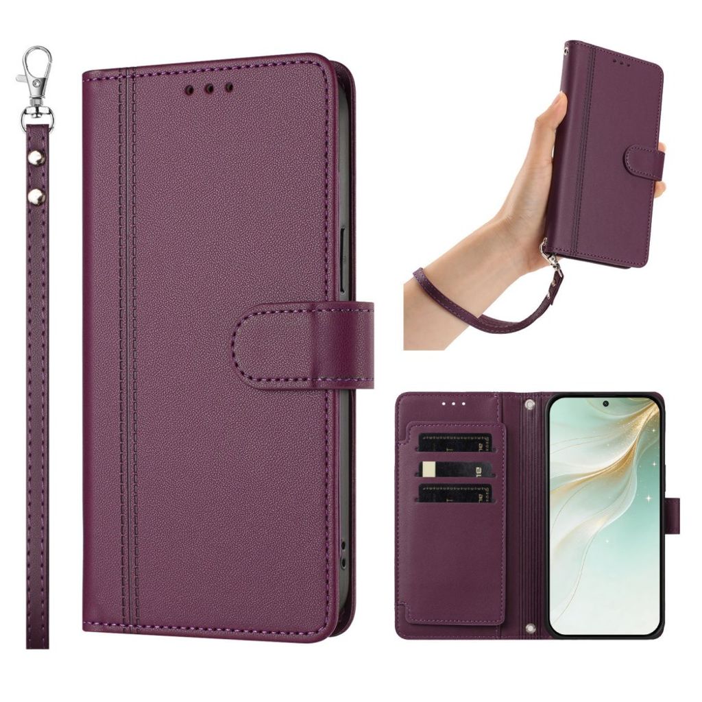 Xiaomi 17T Lompakkokotelo käsihihnalla - Violetti