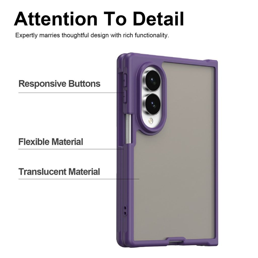 Samsung Galaxy Z Fold8 Matteret Cover - Lilla