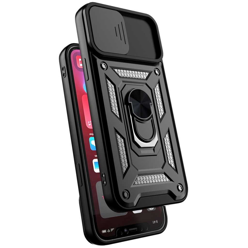 iPhone 11 Kuori Sormuksenpidike - Hopea