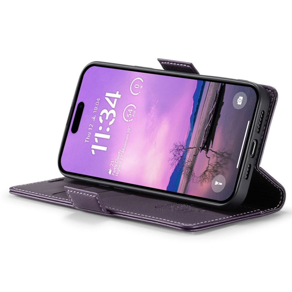 CASEME iPhone 16 Cover with Card Slots - Purple