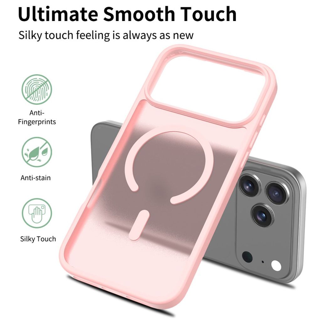 iPhone 18 Pro Max/17 Pro Max cover MagSafe-kompatibelt - Pink