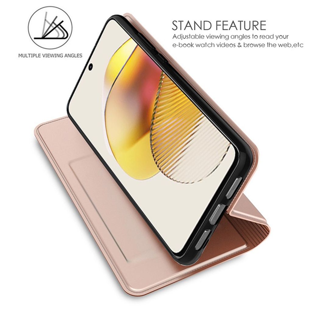 Motorola Edge 60 Neo 5G Fodral med Kortfack - Roséguld