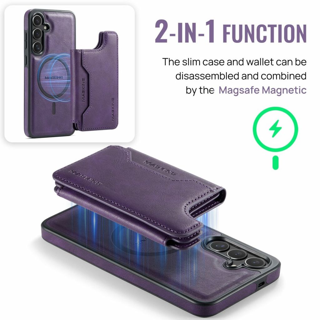 MAGKING Samsung Galaxy S25 FE Case with MagSafe - Purple