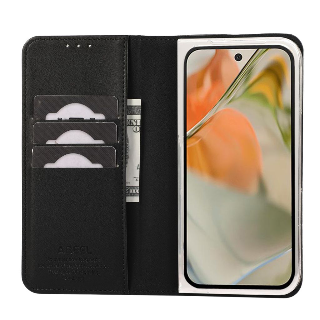 ABEEL Google Pixel 11 Pro Fold Plånboksfodral med stativ - Svart