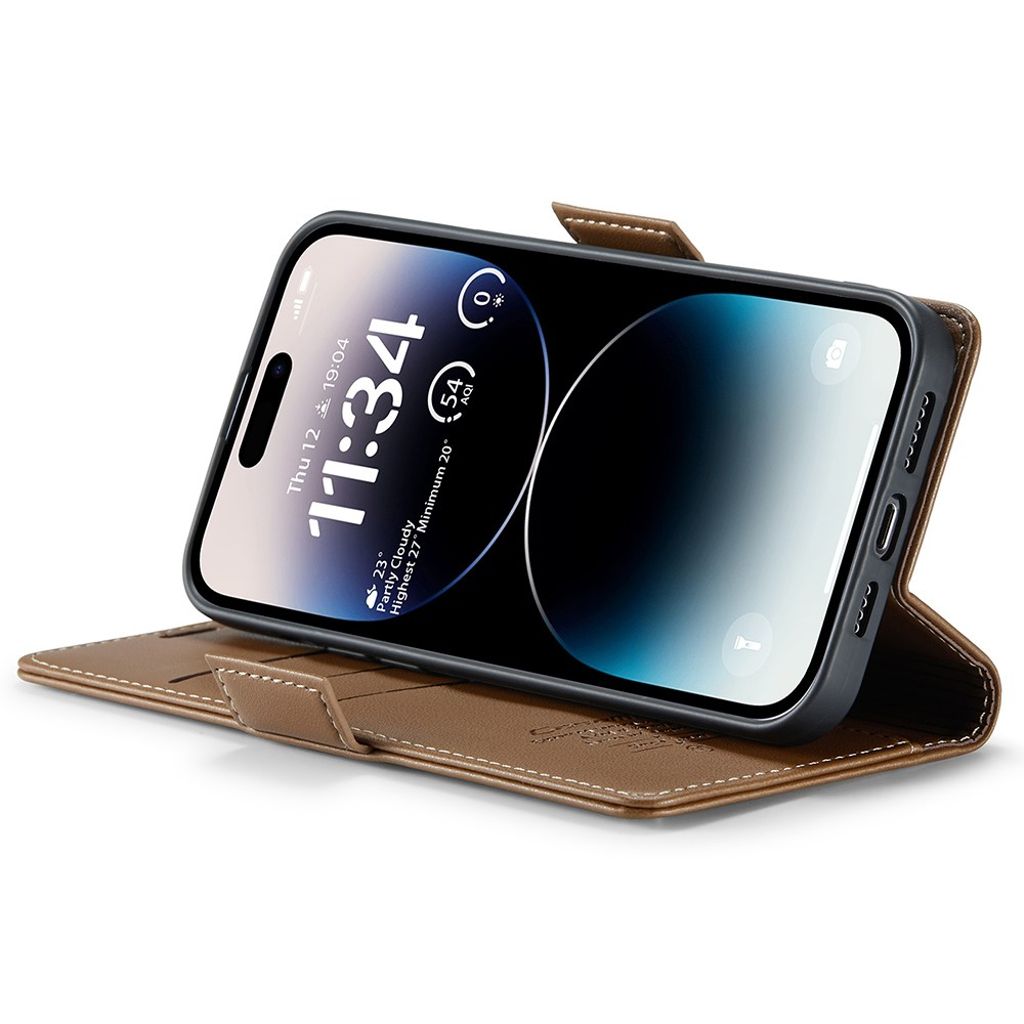 CASEME iPhone 15 Pro Max Cover with Card Slots - Brown