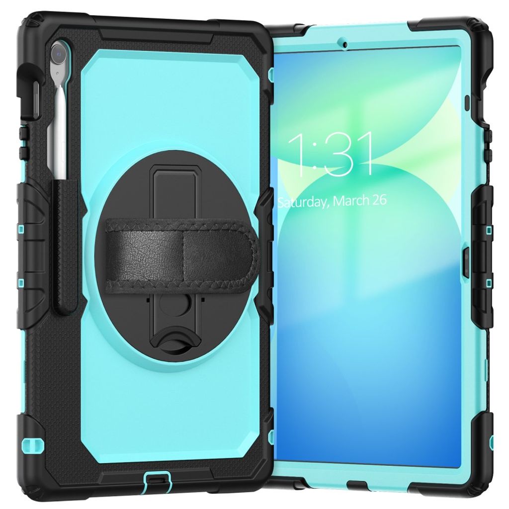 Samsung Galaxy Tab S10 FE Plus Case with Shoulder Strap - Blue