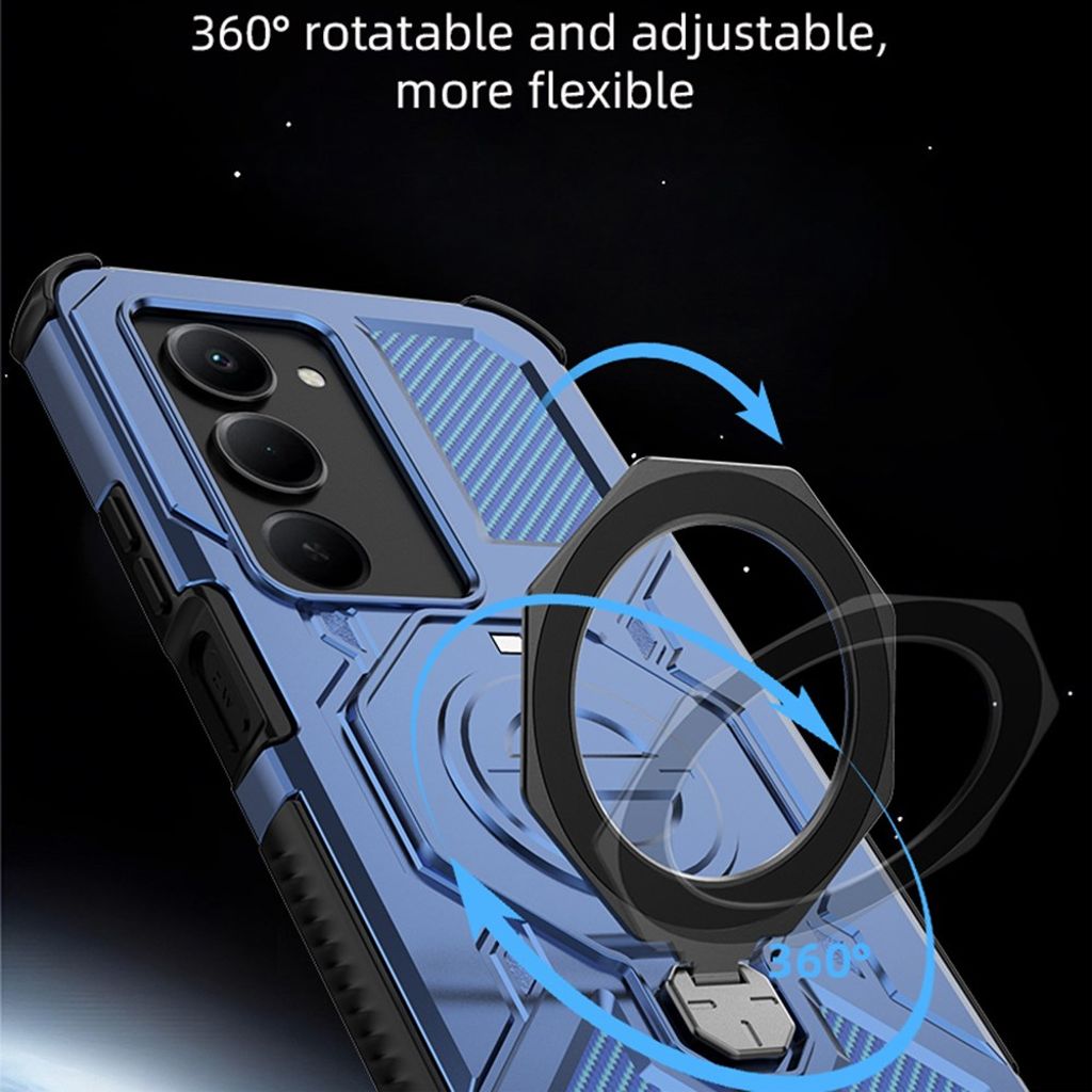 Xiaomi Redmi 15 5G Case with rotating stand - Blue