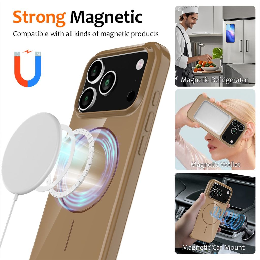 iPhone 17 Pro Skal med bärrem - Guld