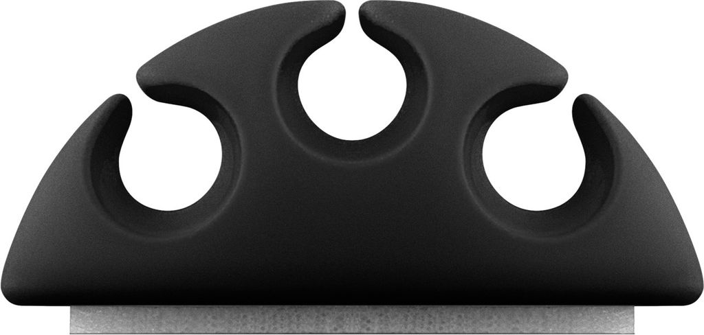 Goobay Kaapelin järjestäjä, 3 paikkaa, 4 kpl - Musta