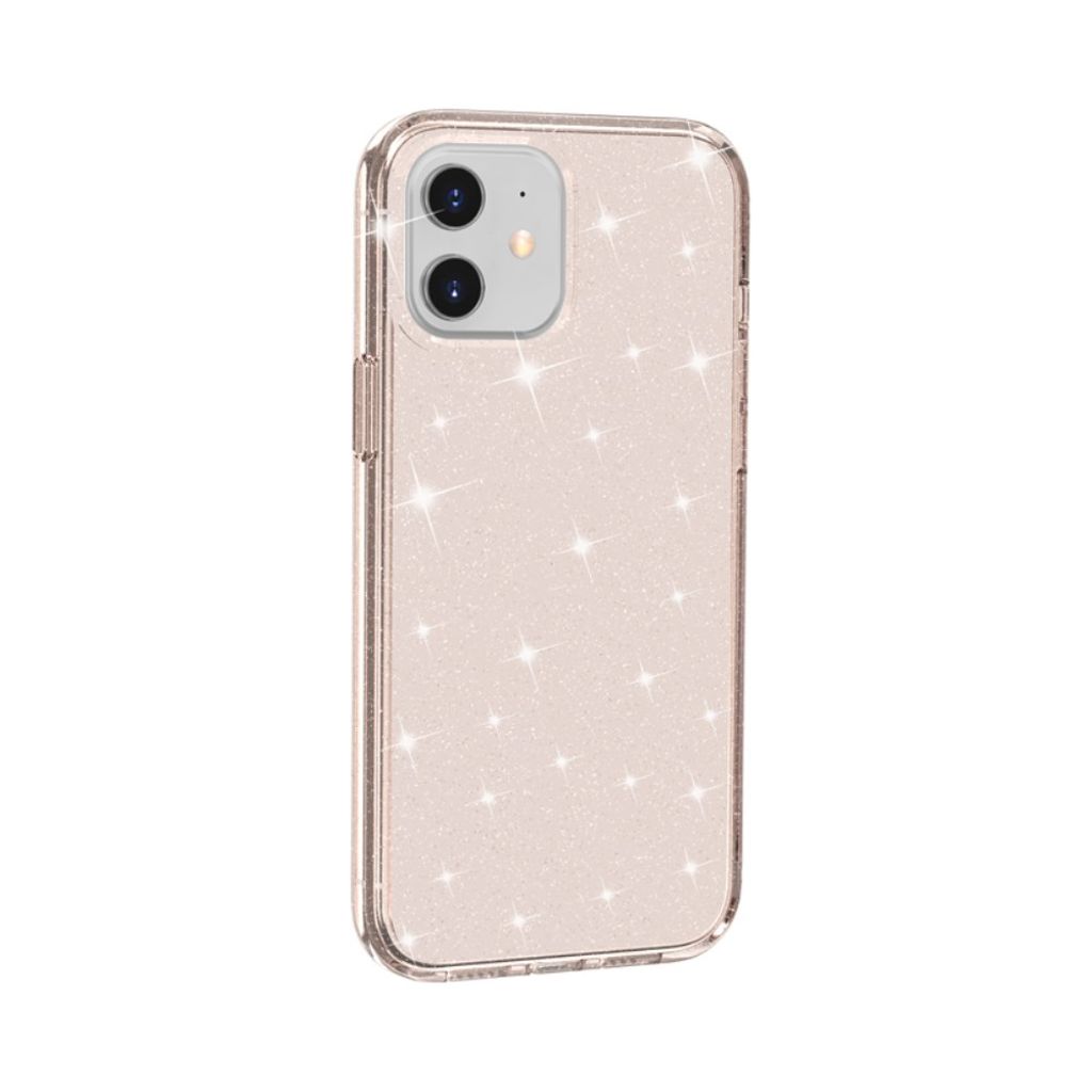 iPhone 12 Mini Cover Glitter - Guld