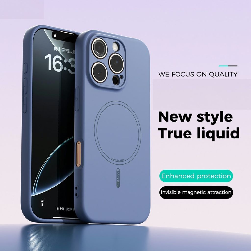 ABEEL iPhone 16 Pro Max MagSafe-yhteensopiva Kuori – Vaaleansininen
