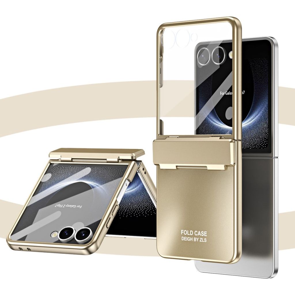 Samsung Galaxy Z Flip7 5G Skal med Skärmskydd - Gul
