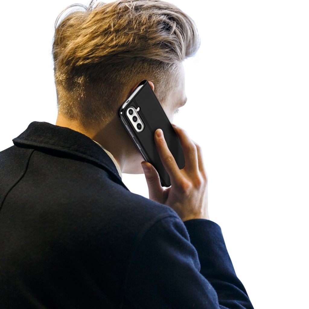 DUX DUCIS Samsung Galaxy S26 FE Lommeboketui Kortholder – Svart