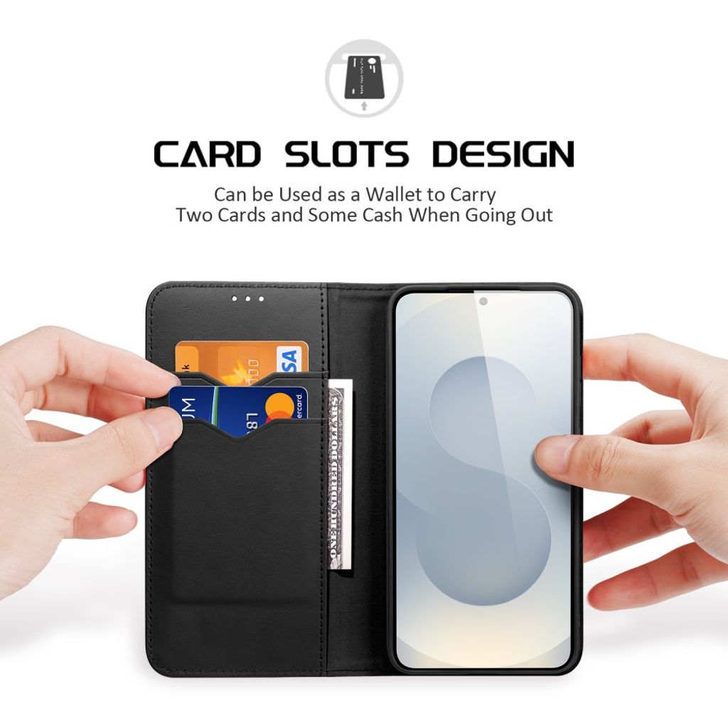 DUX DUCIS Samsung Galaxy S26 Plus Pungetui RFID-blokerende - Sort