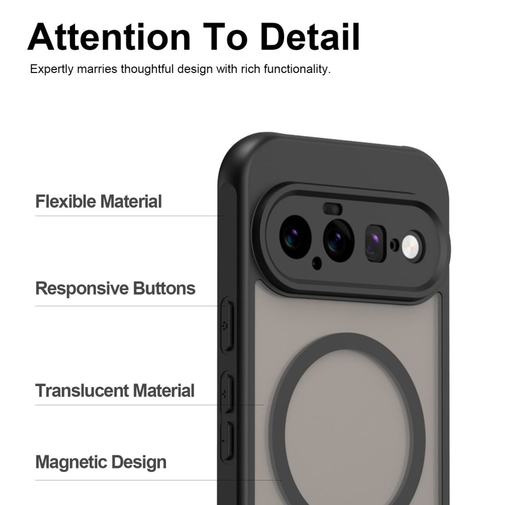 Google Pixel 11 Pro XL MagSafe Deksel - Svart