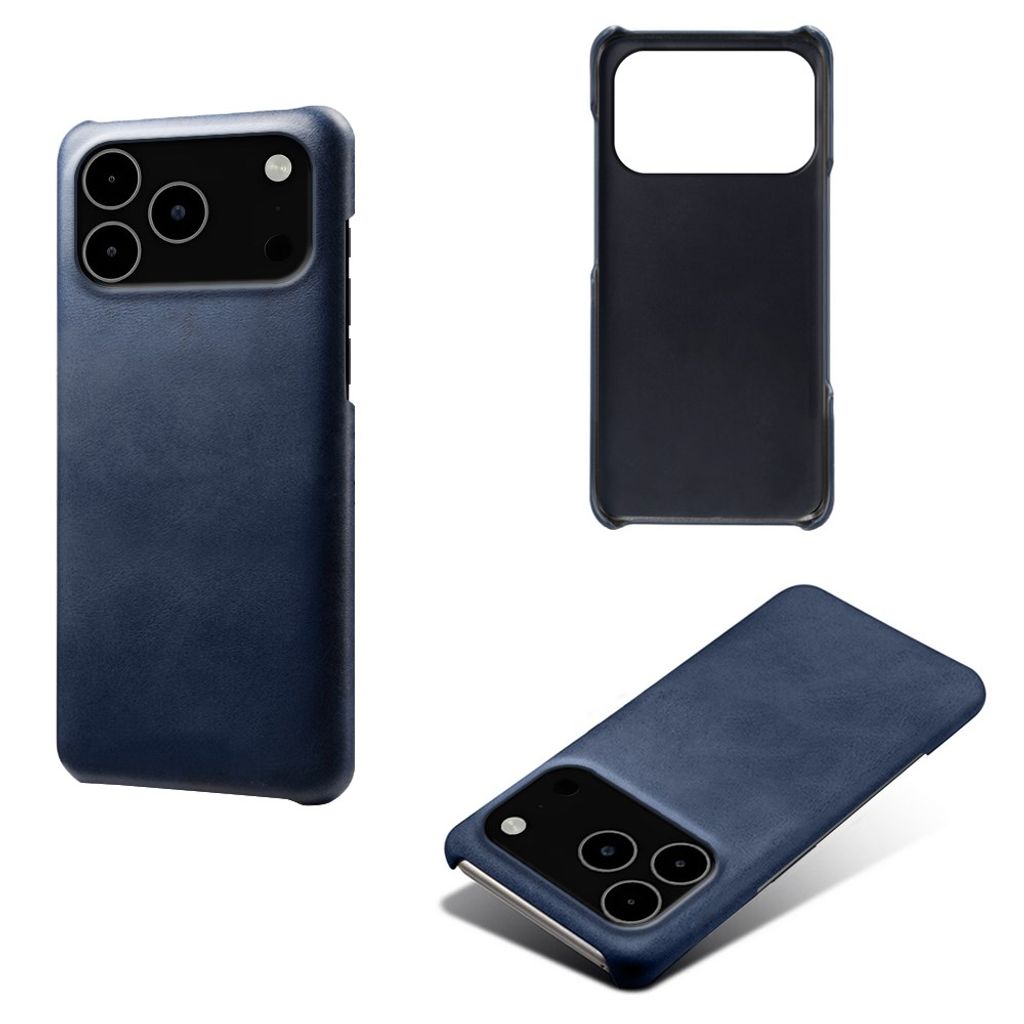 iPhone 18 Pro Max/17 Pro Max Skal i PU-läder - Blå