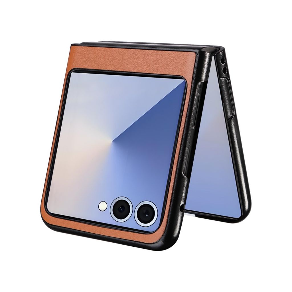 Samsung Galaxy Z Flip7 5G cover i PU-læder - Brun