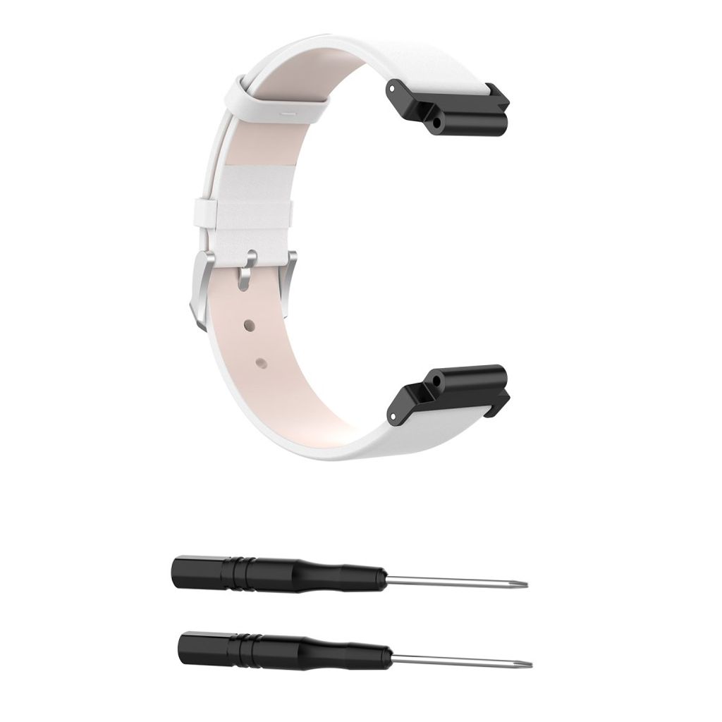 Garmin Forerunner 220/230/235/630/620/735X Klockarmband i PU-läder - Vit