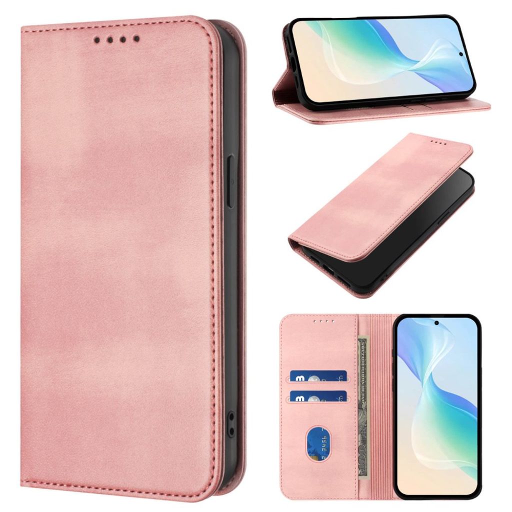 Xiaomi 15T Wallet Cover with RFID Blocking - Pink