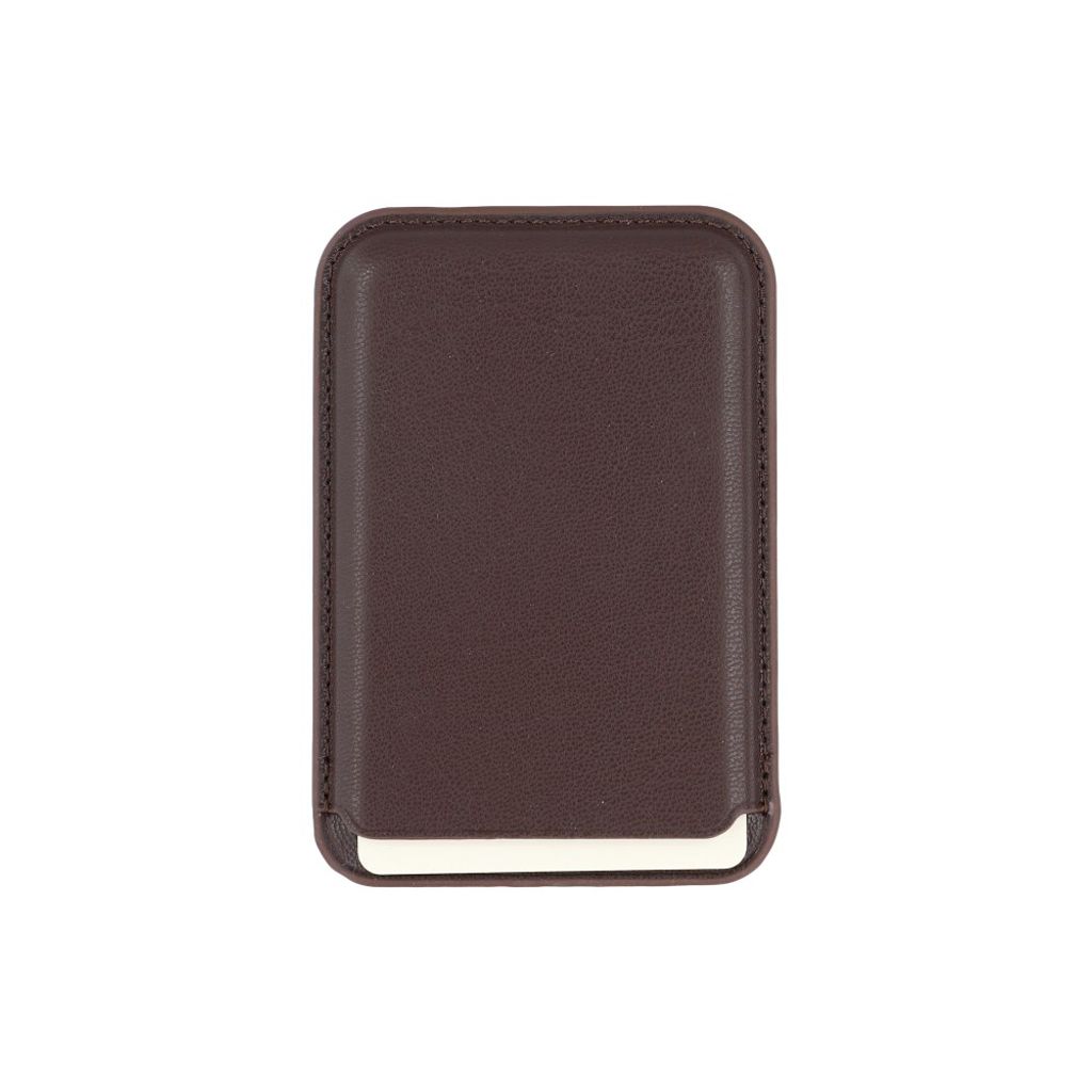 iPhone 18 Pro/17 Pro Deksel med kortlomme PU-skinn - Mørk Brun