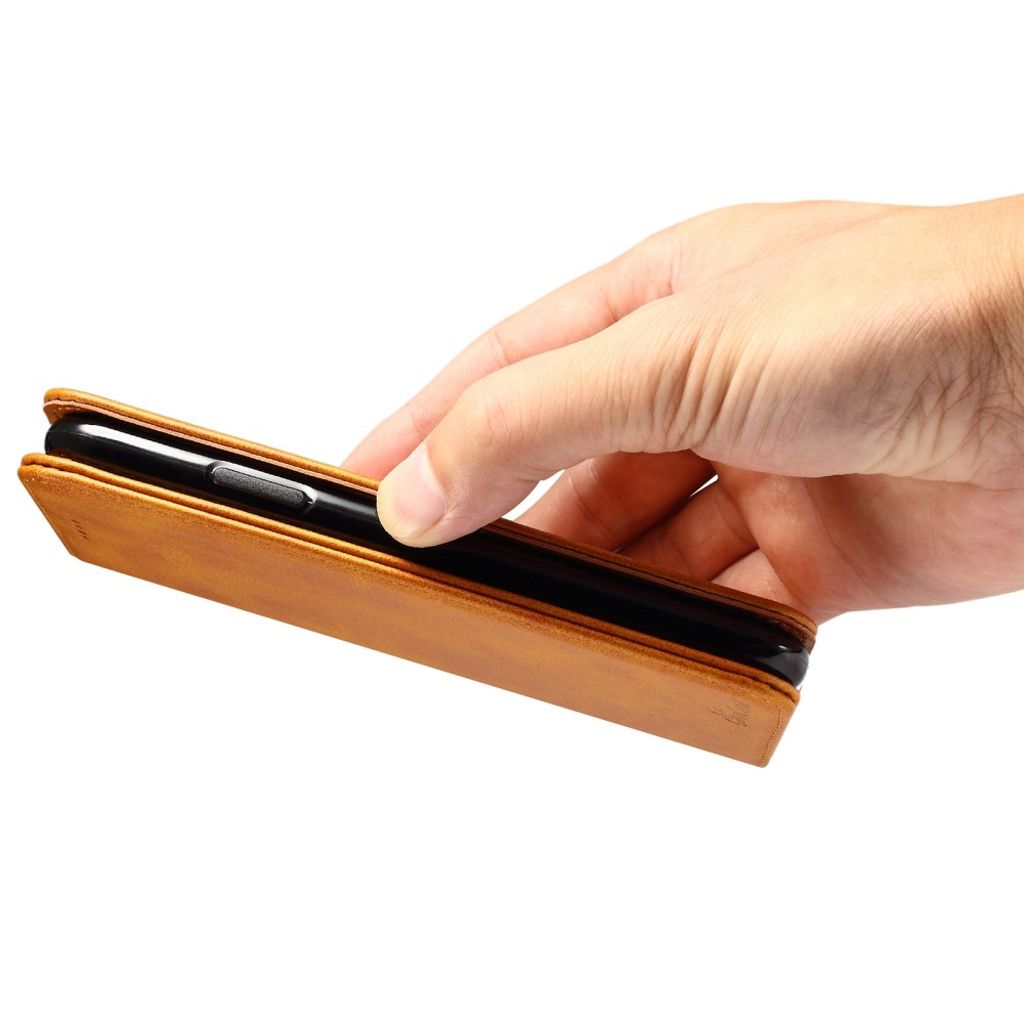 SUTENI iPhone X/XS Lompakkokotelo Jalustalla – Khaki