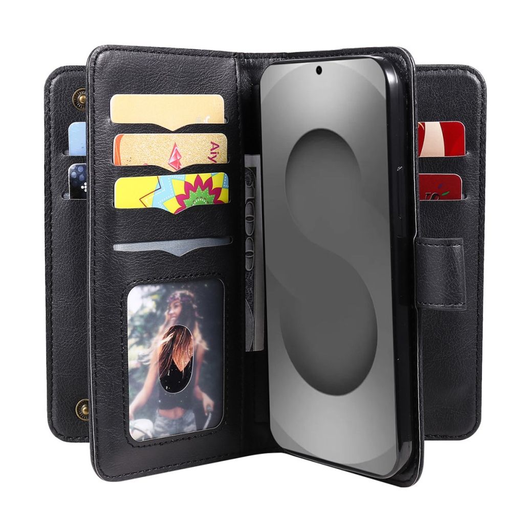 Samsung Galaxy S26 Ultra Cover with 10 Card Slots - Black