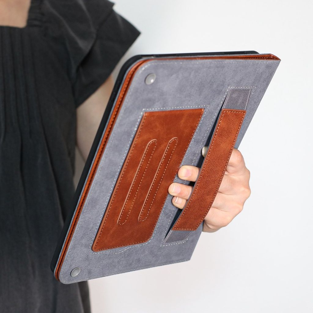 Samsung Galaxy Tab S10 FE Plus Cover with Wallet - Brown