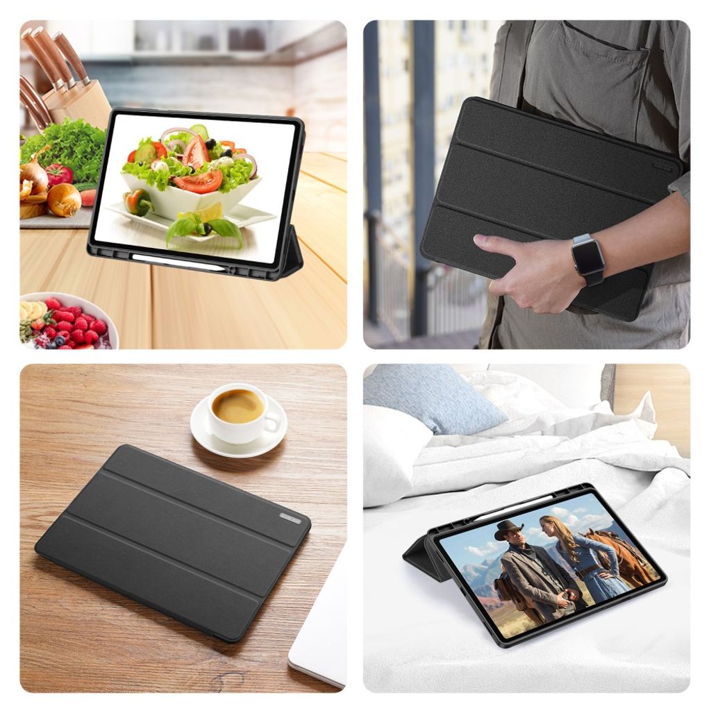 DUX DUCIS Samsung Galaxy Tab S12 Plus Tri-Fold Cover - Sort