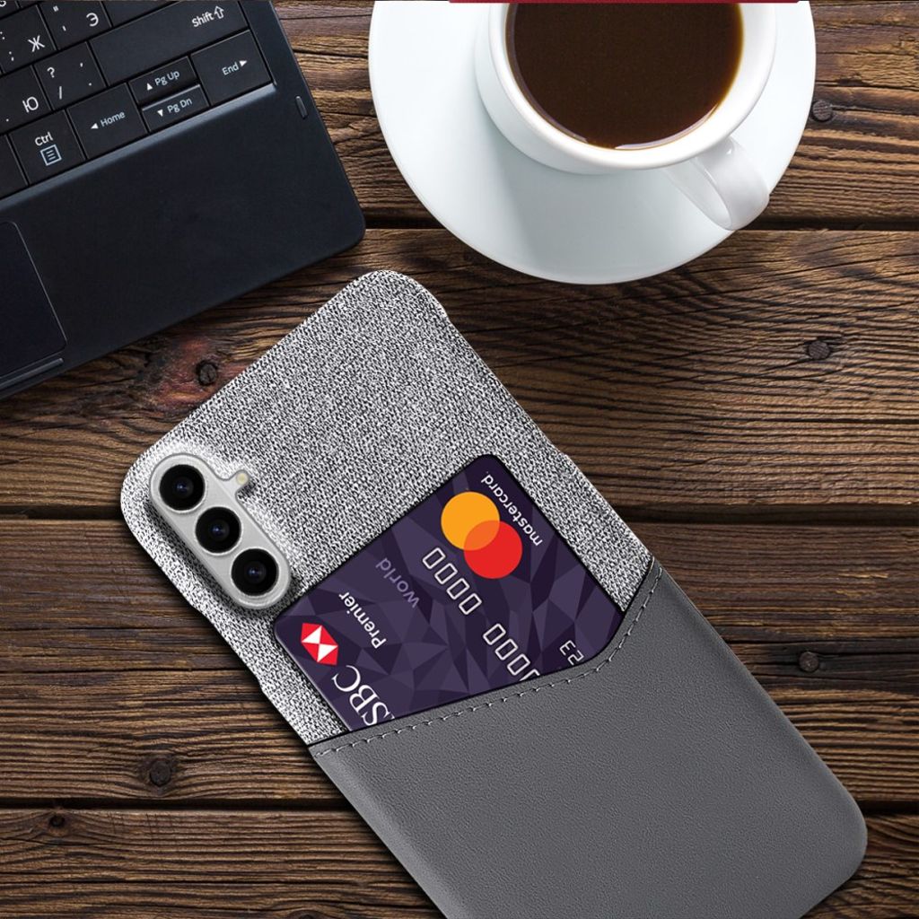 Samsung Galaxy S26 / S26 Pro Skal med Kortfack - Grå