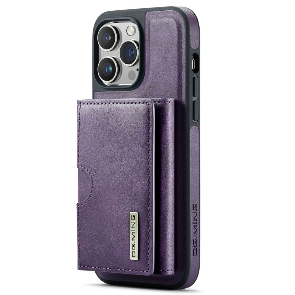 DG.MING iPhone 13 Pro Lompakkokuori Magneettinen - Violetti
