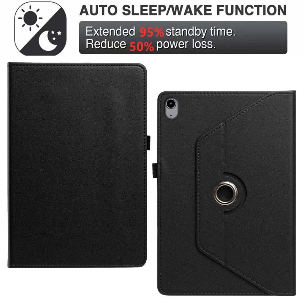Samsung Galaxy Tab S12 Plus Flip cover med roterende stativ - Sort
