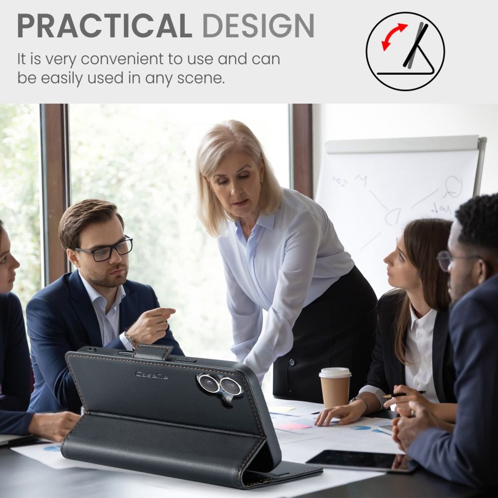 CASEME iPhone 16 Plus Cover with Card Slots - Black