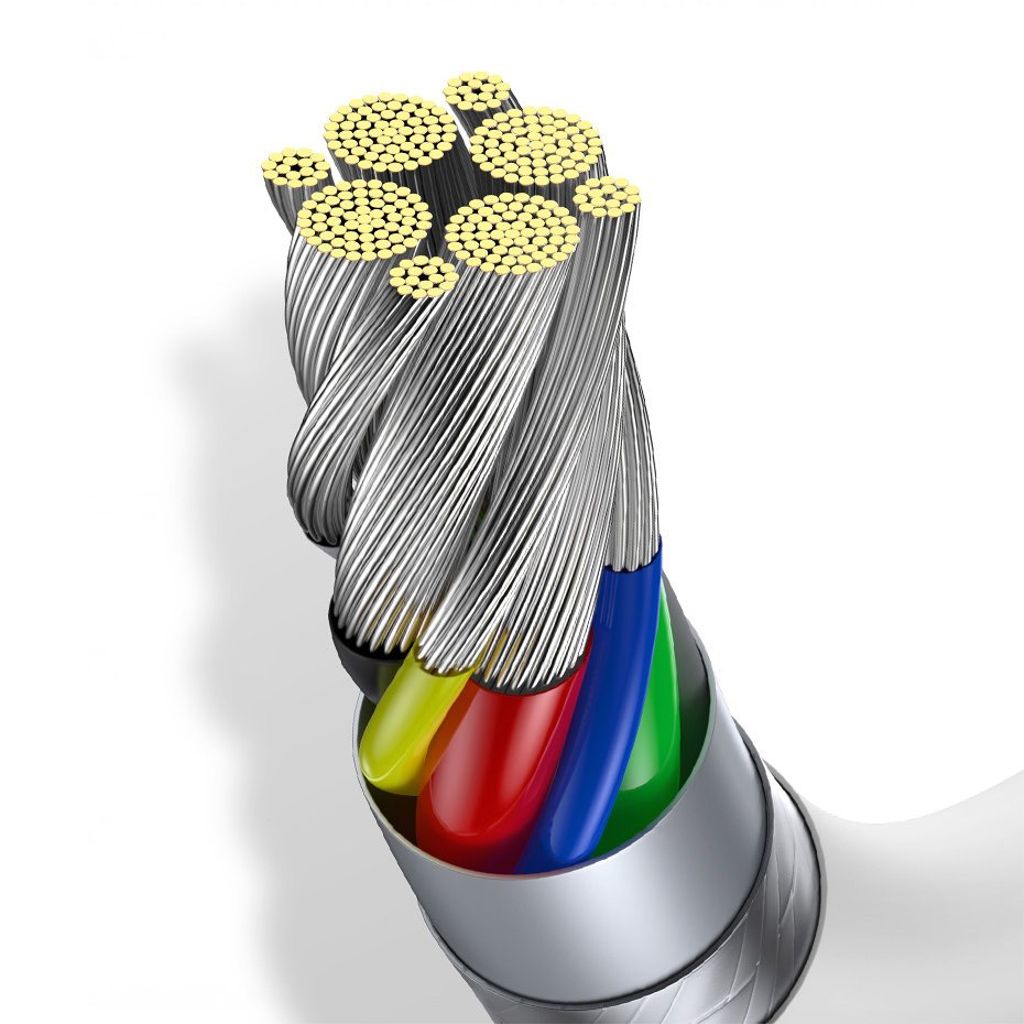 Baseus CATYS-C02 USB-C til USB-C 100W kabel 2m hvid
