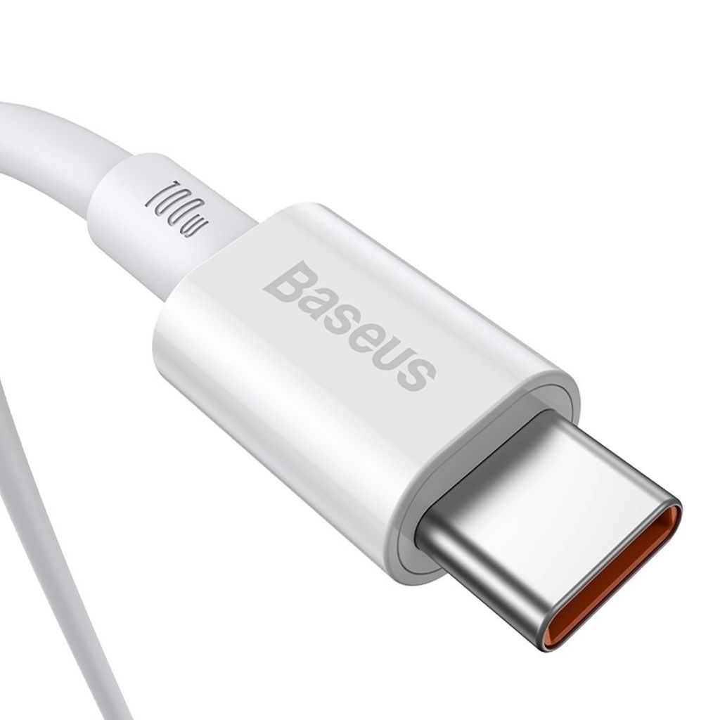 Baseus CATYS-C02 USB-C til USB-C 100W kabel 2m hvid