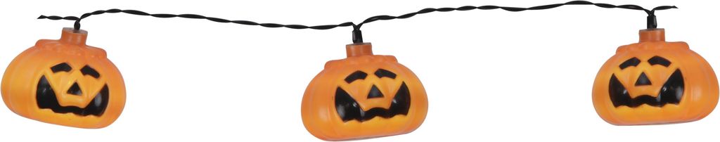 LED Valosarja Halloween Oranssit Kurpitsat 8 LED 210cm Ajastimella