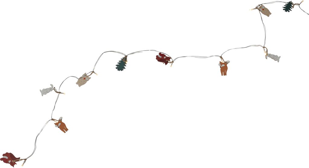 Lyslenke Forest Friends / 10 LED / 1,8M / BATTERI