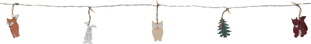Lyslenke Forest Friends / 10 LED / 1,8M / BATTERI